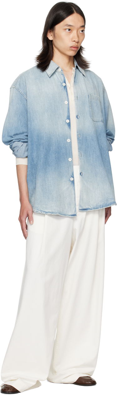 Housut ja farkut Dries Van Noten Dries Van Noten Drawstring Wide-Leg Pants Valkoinen | 252-020926-2382, 3