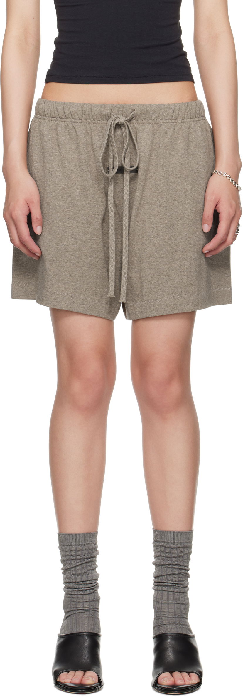 Shortsit Fear of God Fear of God ESSENTIALS Soccer Shorts Harmaa | 160SP255653FW