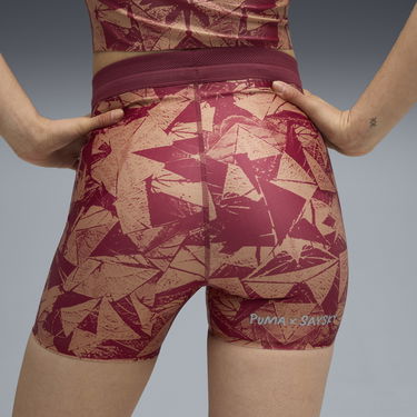 Shortsit Puma PUMA x SAYSKY Geometric Pattern Short Running Tights Burgundia | 527834_90, 5