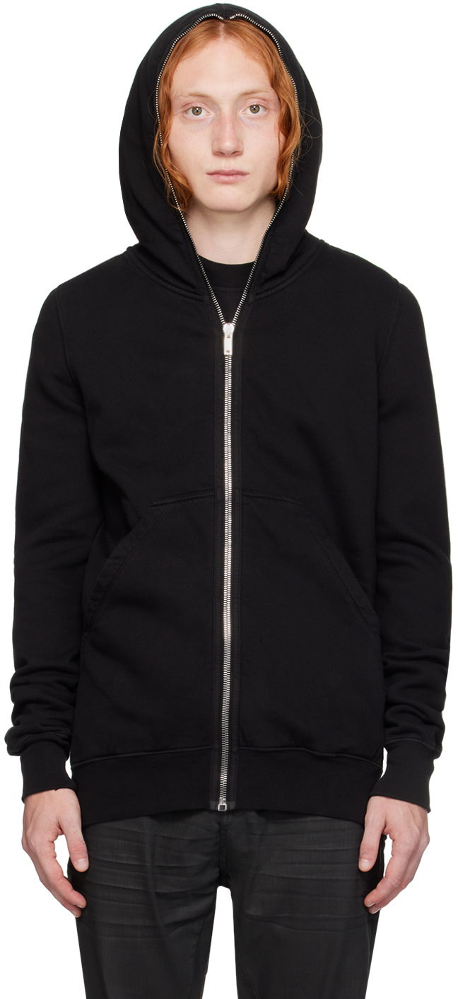 Huppari Rick Owens DRKSHDW Black Porterville Cotton Gimp Hoodie Musta | DU02D2291 F