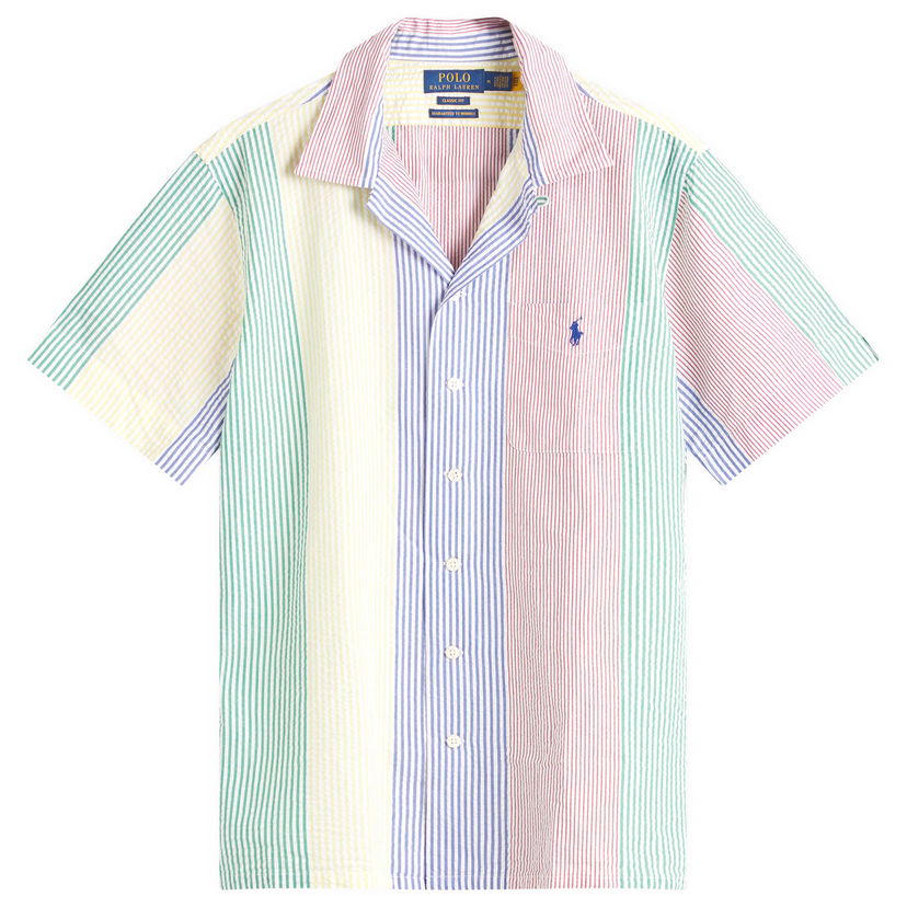 Paita Polo by Ralph Lauren Ralph Lauren Classic Fit Multi Stripe Vacation Shirt Monivärinen | 710964421001