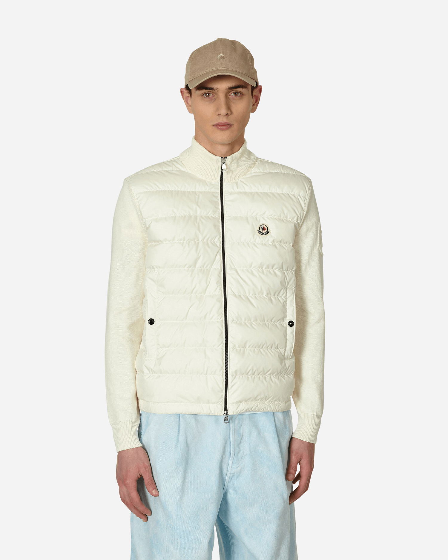 Puffer takki Moncler Down Zipped Cardigan Beige | 9B00007M1115 034, 1