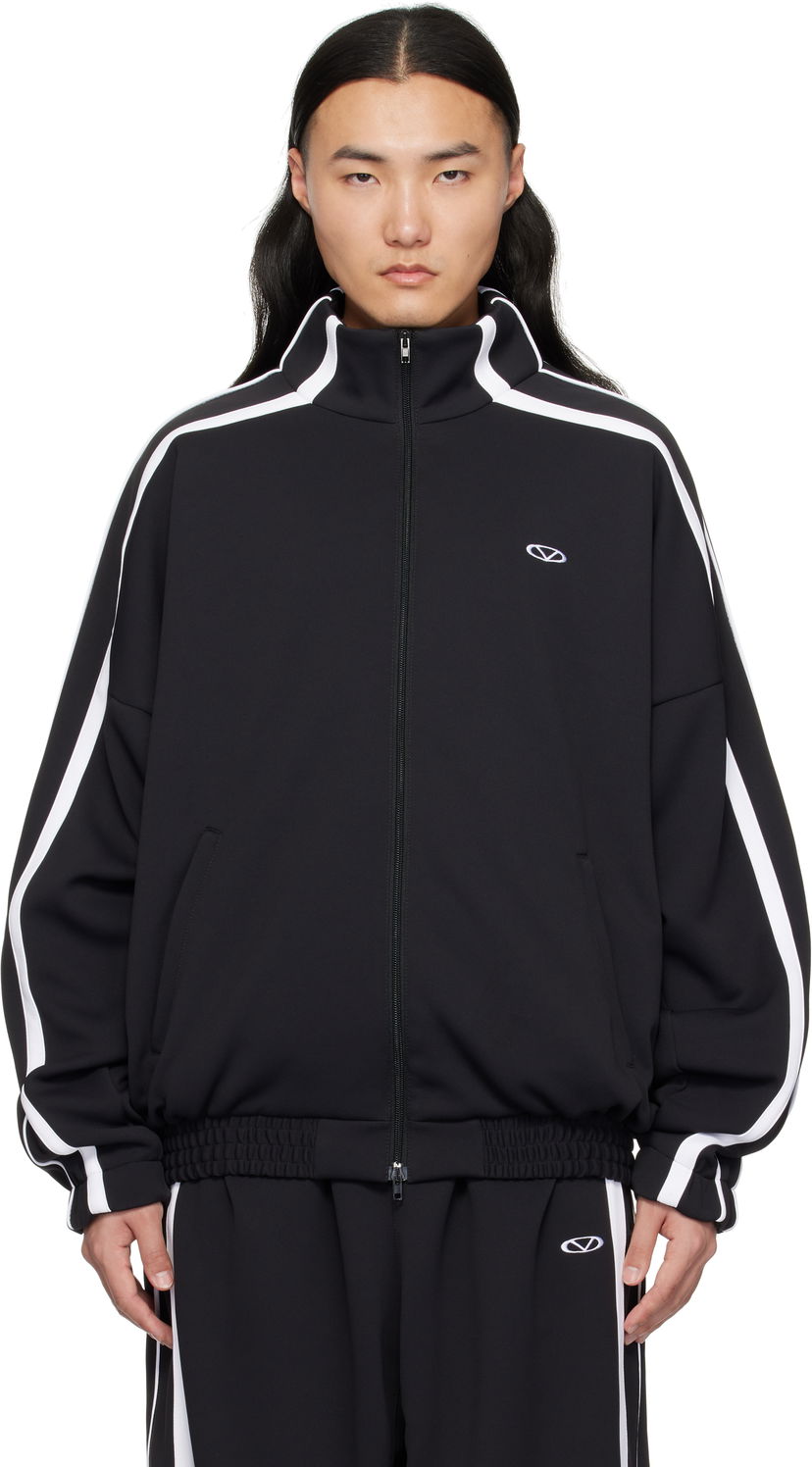 Tuulitakki VETEMENTS Vetements Oval Logo Gym Jacket Musta | UA66JA360B