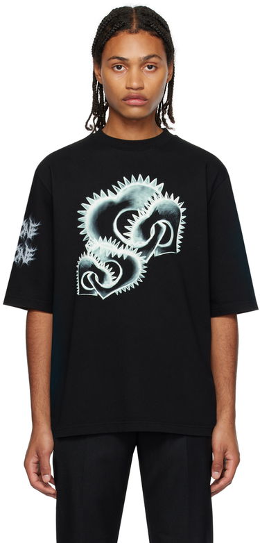 T-paita We11done We11done Graphic Print T-Shirt Musta | WD-TT3-23-748-U-BK, 0