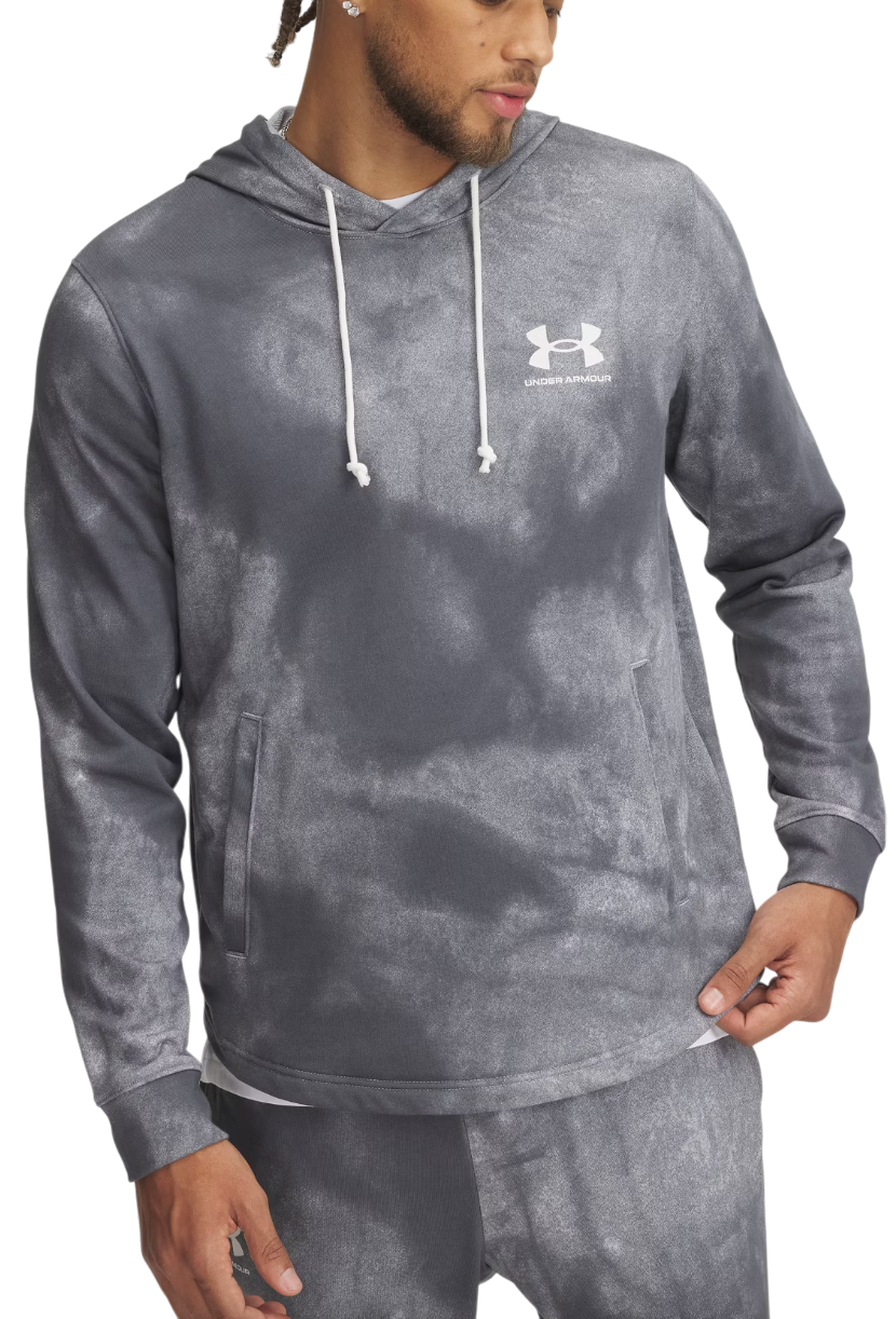 Huppari Under Armour Rival Terry AOP Hoodie Harmaa | 1390138-025, 0