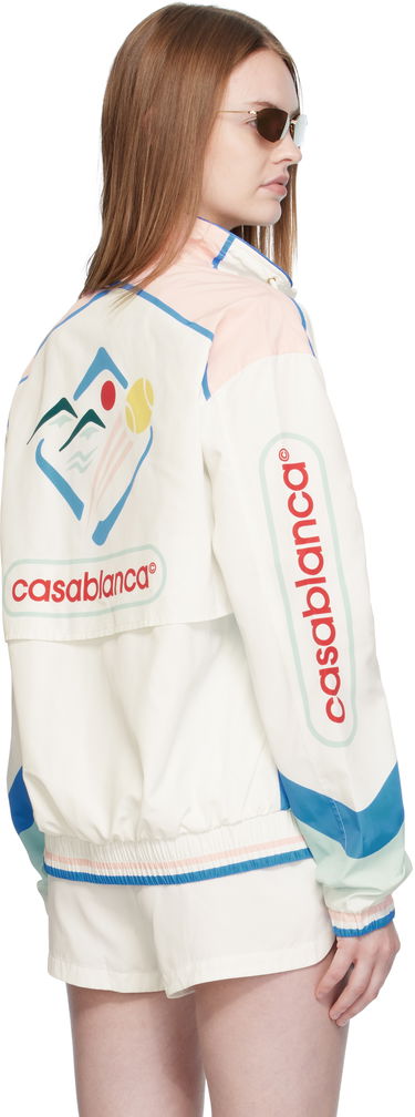 Tuulitakki Casablanca Casablanca Casa Sportif Windbreaker Jacket Valkoinen | U-WPF25-JK-033-01, 2