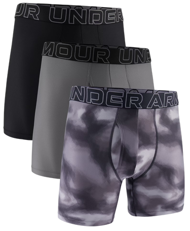 Nyrkkeilijät Under Armour Under Armour Print 6in Boxer Shorts, 3-Pack Harmaa | 1383885-024, 0