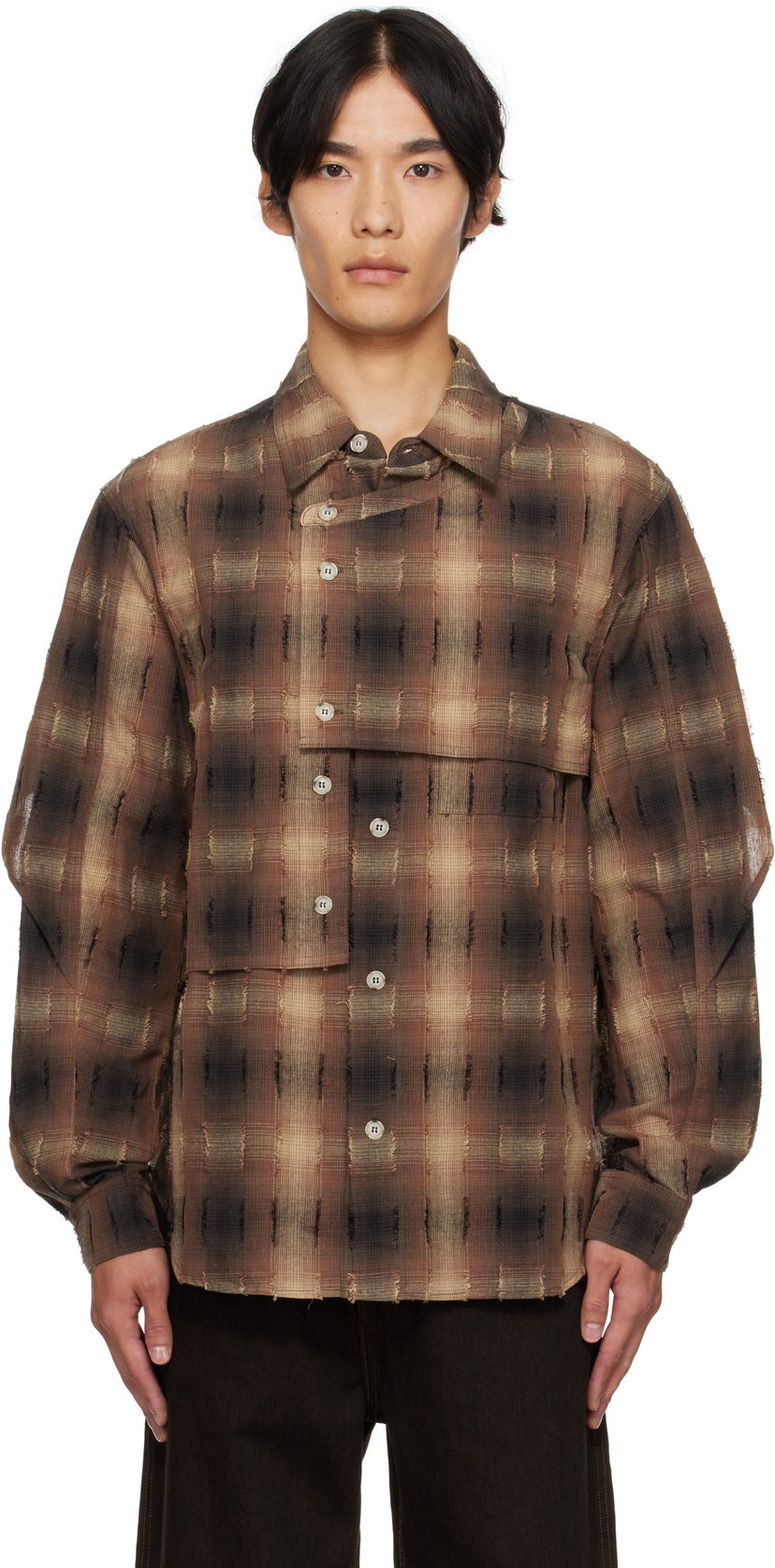 Paita Andersson Bell Andersson Bell Check Layered Shirt Ruskea | atb1337m