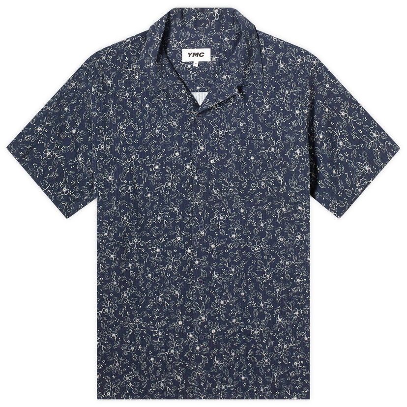 Paita YMC Malick Vacation Shirt With Floral Pattern Sininen | P2WMQ-40