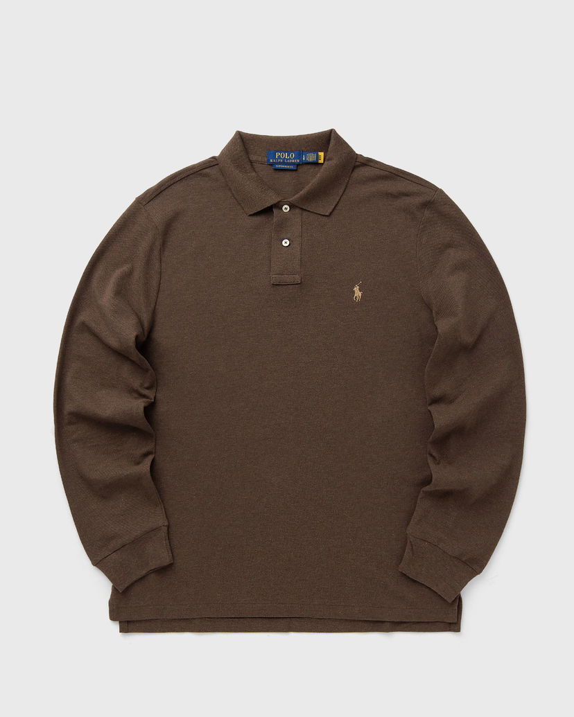 Poolopaita Polo by Ralph Lauren Polo Ralph Lauren Long Sleeve Polo Shirt Ruskea | 710680790144