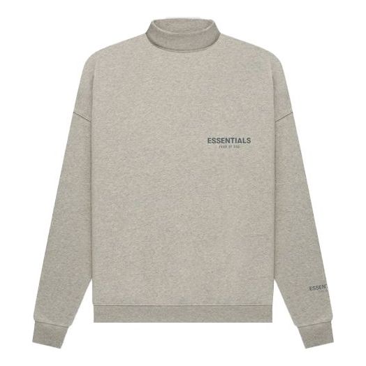 Villapaita Fear of God Essentials Pullover Mockneck Sweatshirt Harmaa | FOG-FW21-188