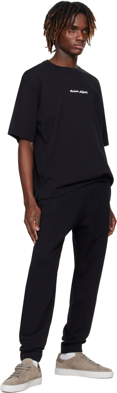 Verryttelyhousut MAISON KITSUNÉ Maison Kitsuné Handwriting Comfort Sweatpants Musta | NM01124KM0321, 3