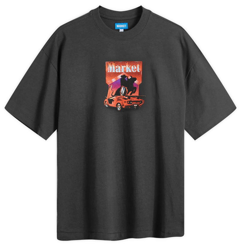 T-paita MARKET Bullrider Musta | 399001939-WBK