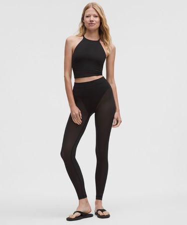 Crop top lululemon High-Neck Nulu Tank Top with Mesh Hem Light Support B/C Cups Musta | prod20002671, 1