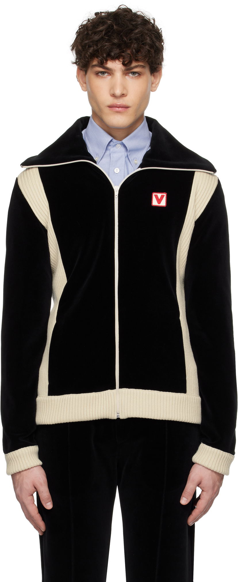 Huppari Valentino Turtleneck Jacket Musta | 6V3MF28VARA