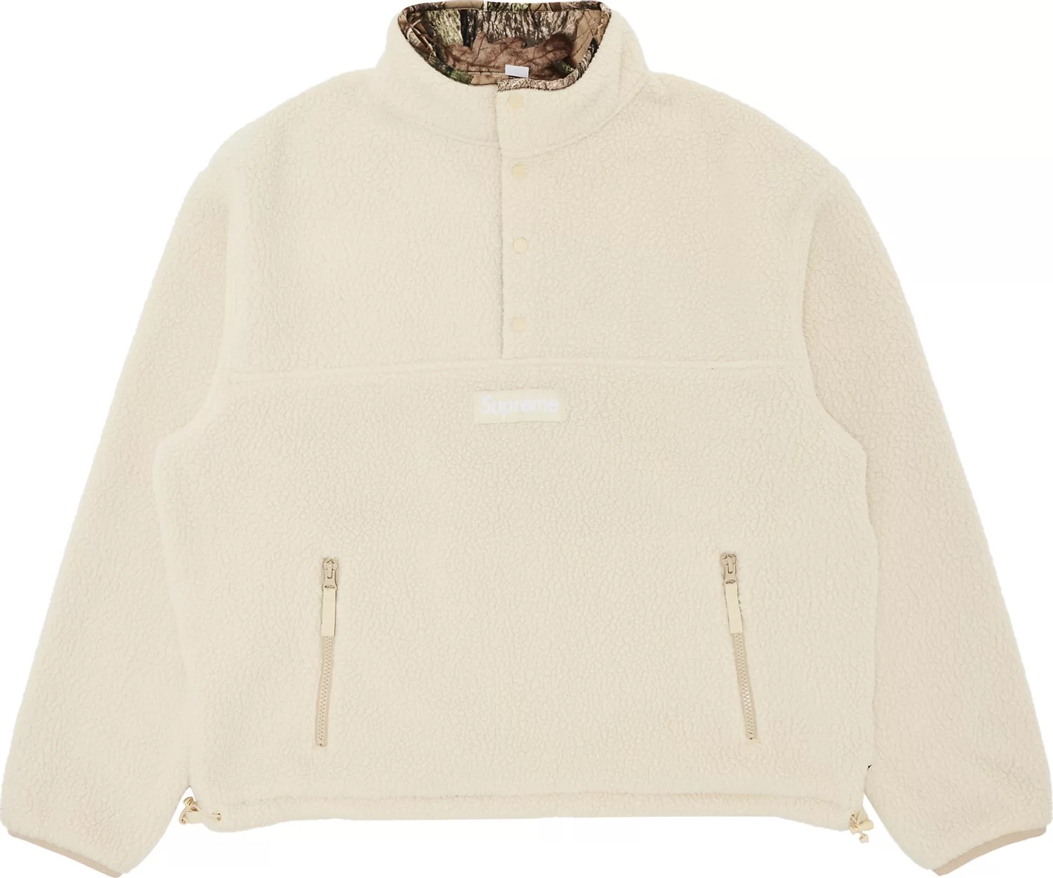 Takki Supreme Polartec Shearling Reversible Pullover 'TrueTimber HTC Fall Camo' Beige | FW24J83 TRUETIMBER HTC FALL CAMO, 0