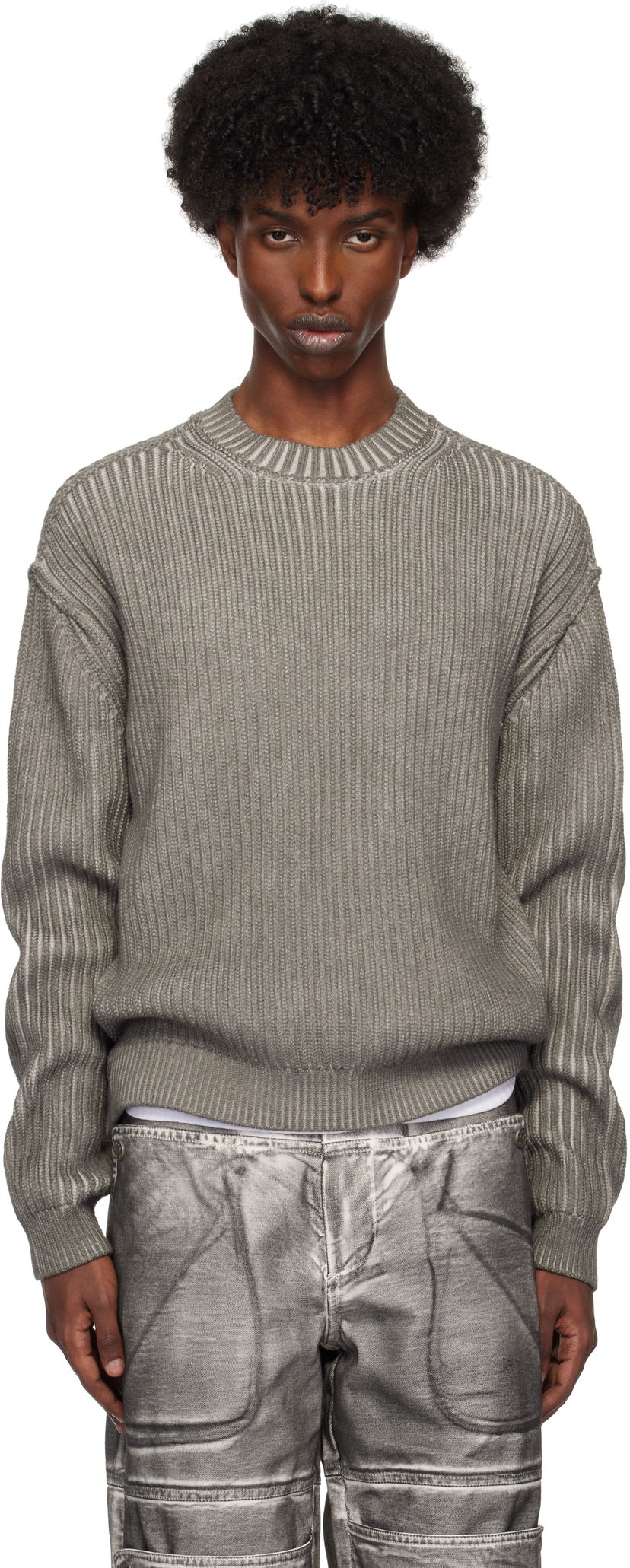 Villapaita GUESS Vintage Washed Crewneck Sweater Harmaa | M4BR03Z3GL0JTMU