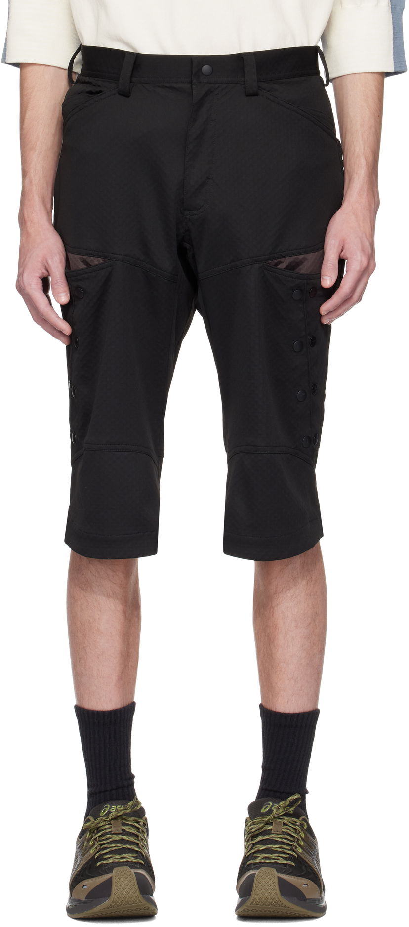 Shortsit KIKO KOSTADINOV Kiko Kostadinov Inex Snap Shorts Musta | KKSS25T08-31