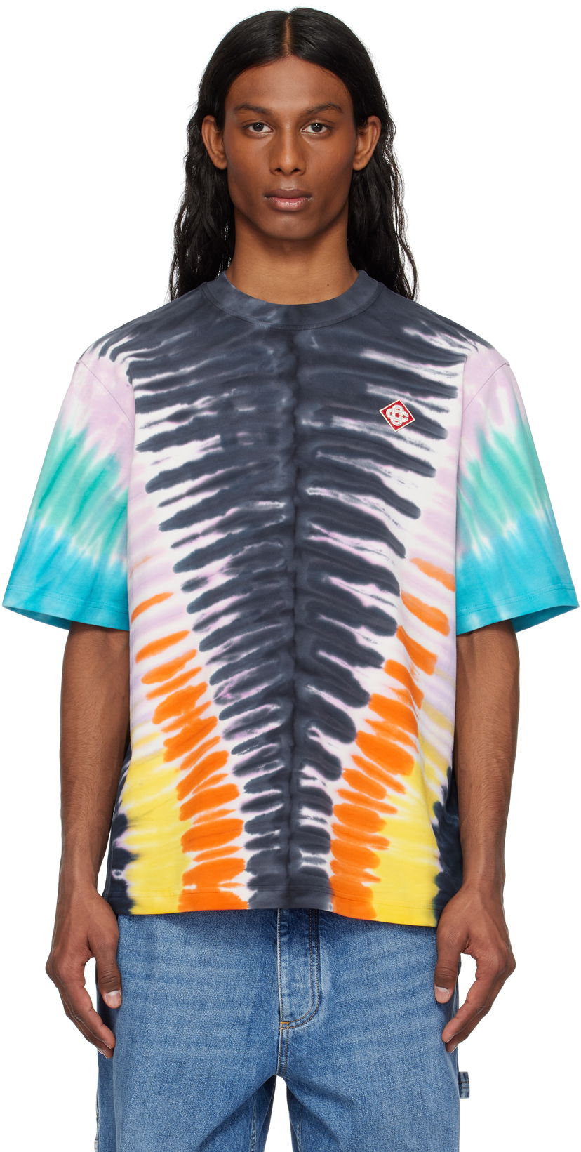 T-paita Casablanca Casablanca Gradient Tie Dye T-Shirt Monivärinen | MS25-JTS-027-03