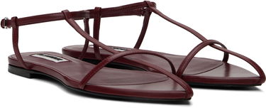 Tennarit ja kengät Jil Sander Jil Sander Pointed Toe Thong Sandals Burgundia | J15WP0081_P8226, 3