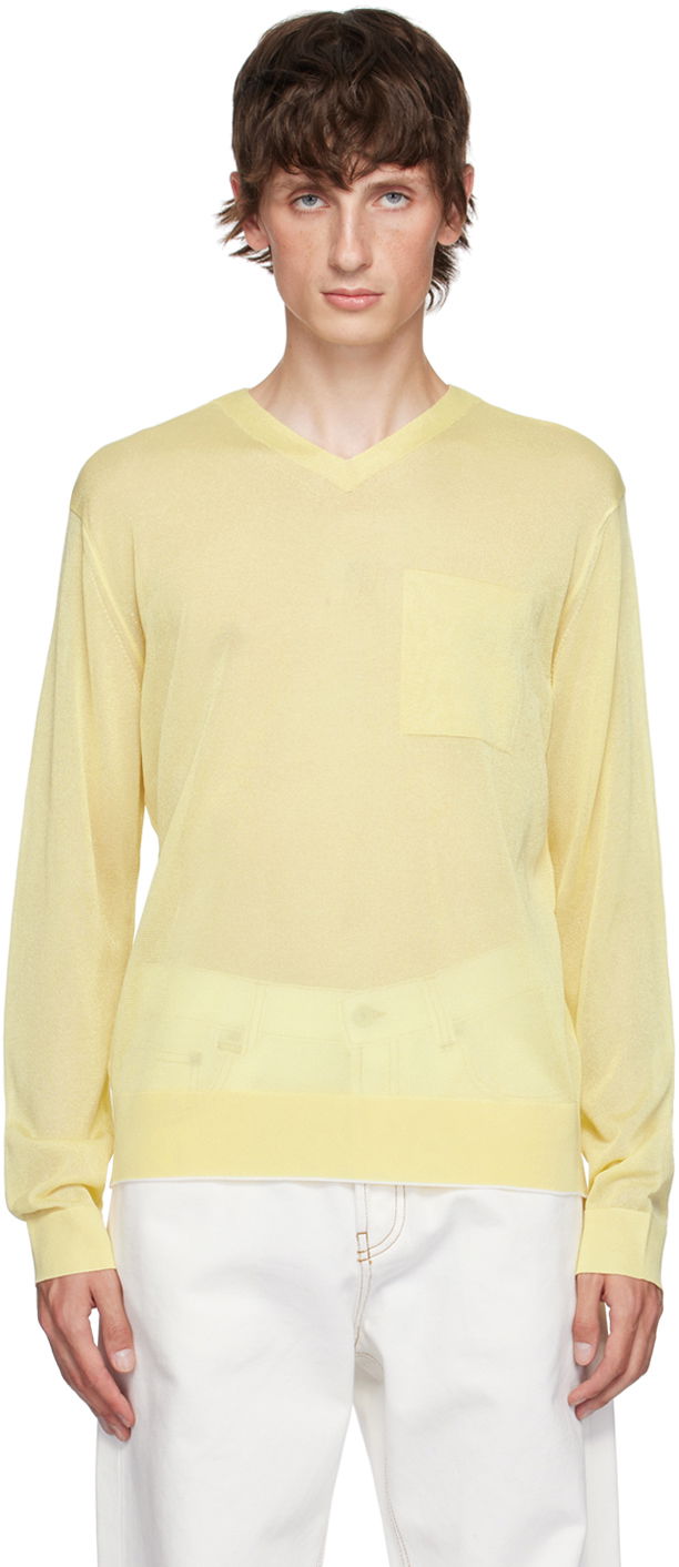 Villapaita Jacquemus Yellow La Casa 'La maille Paseo' Sweater Keltainen | 24H246KN503-2368
