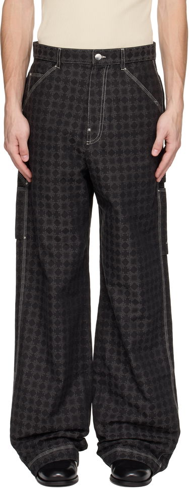 Cargo housut AMIRI Amiri MA Quad Work Trousers Musta | AMPACA1039, 0