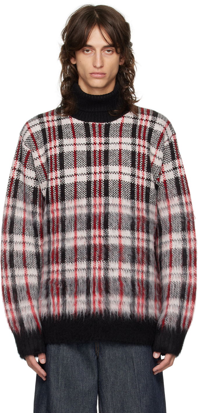 Villapaita Helmut Lang Helmut Lang Brushed Plaid Turtleneck Sweater Monivärinen | O06HW798
