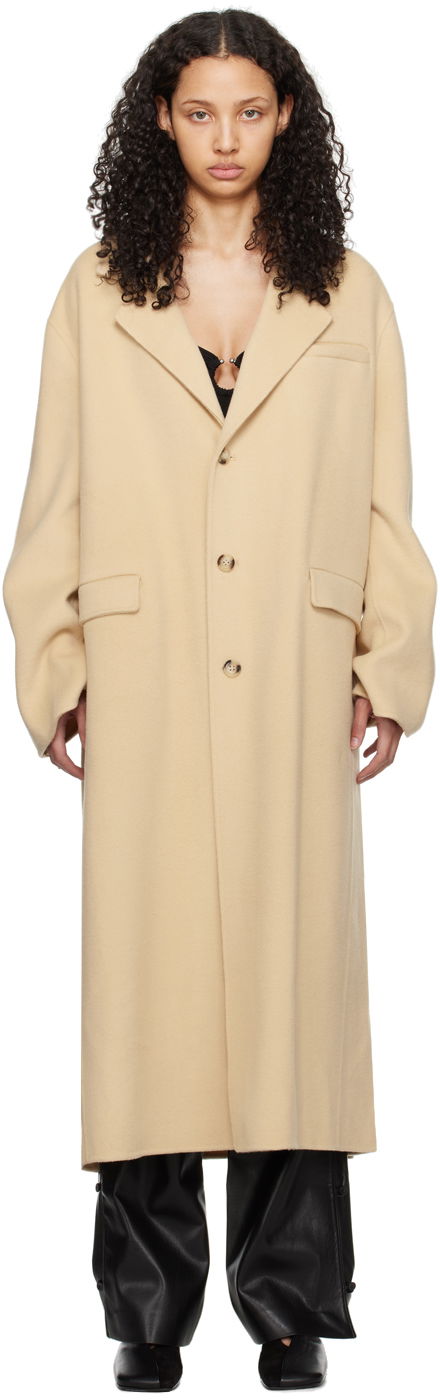 Takit Nanushka Veda Coat Beige | NW24RSOW01371