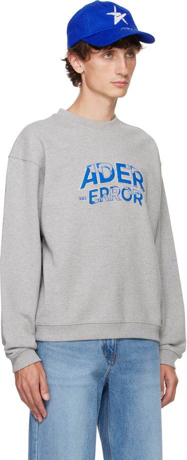Huppari ADER ERROR Graphic Print Crewneck Sweatshirt Harmaa | BN25FYSW0101GR, 4