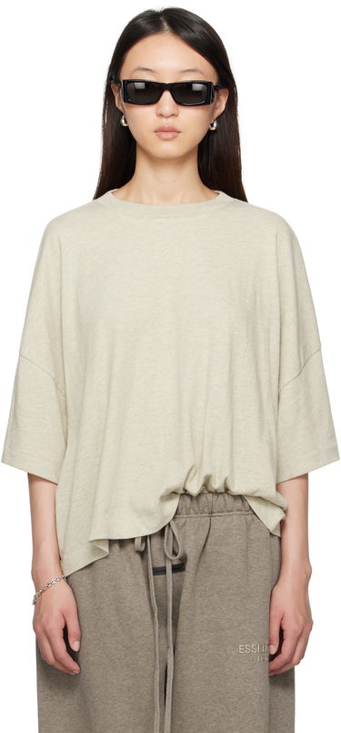 T-paita Fear of God Fear of God ESSENTIALS Boxy T-Shirt Beige | 125SP255892FW, 0