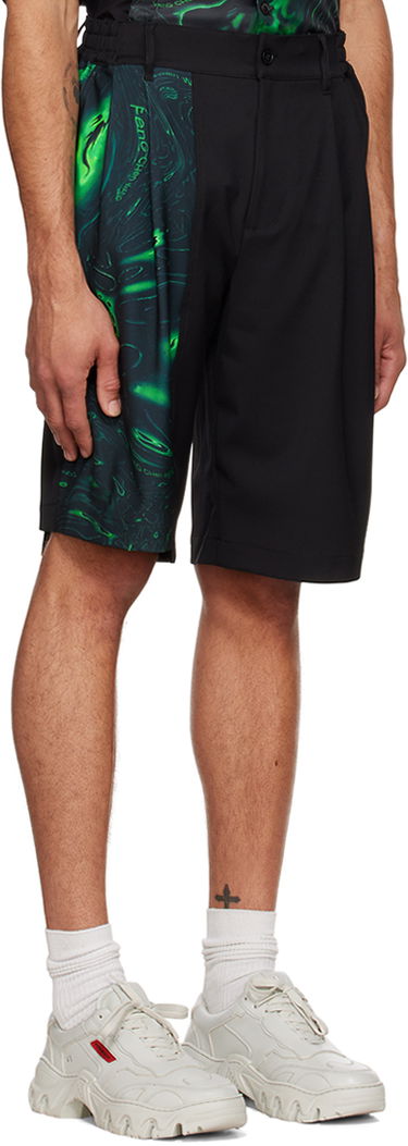 Shortsit Feng Chen Wang Feng Chen Wang Lacquerware Shorts Musta | FUF14ST01, 1