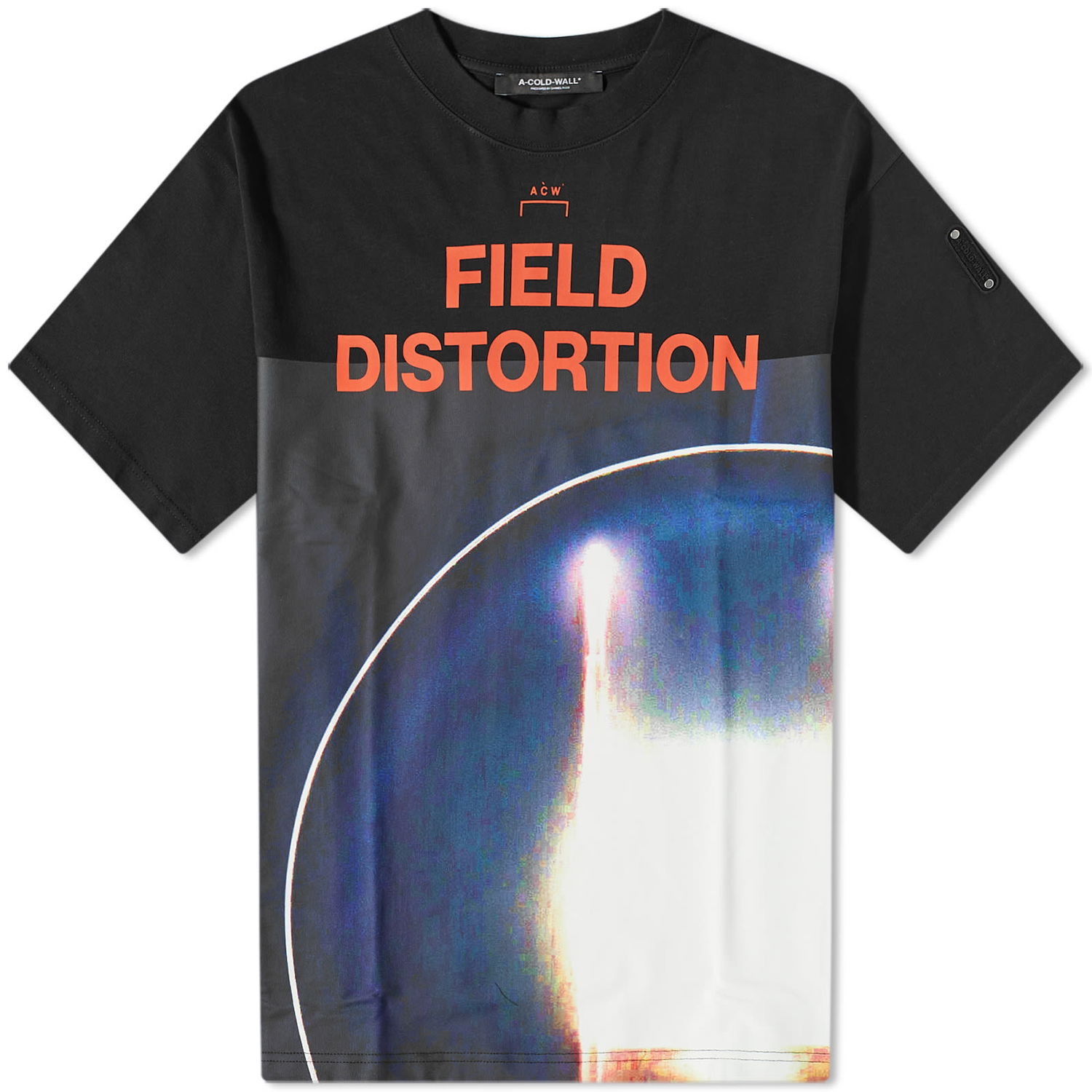 T-paita A-COLD-WALL* Field Distortion Tee Musta | ACWMTS115-BK, 0