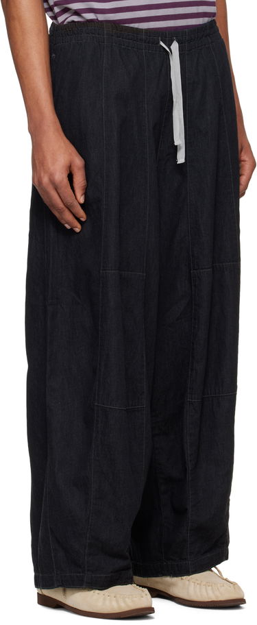 Housut Needles NEEDLES H.D. Drawstring Wide-Leg Jeans Musta | QV156, 1