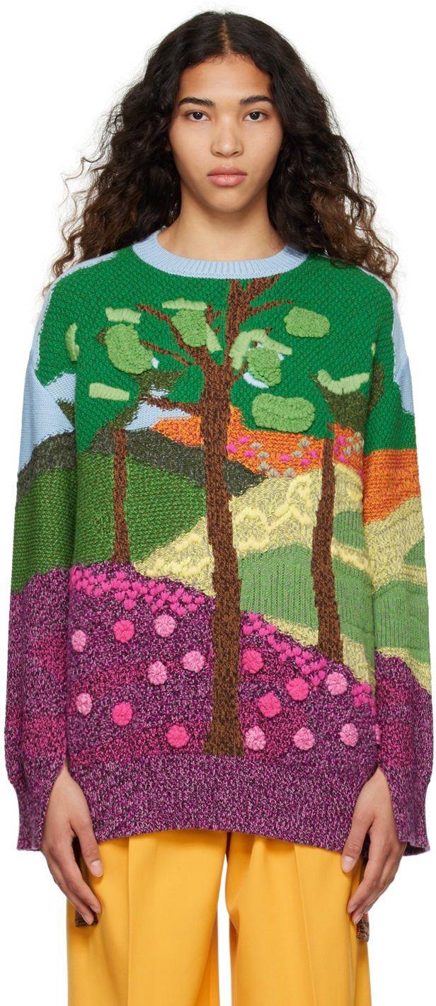 Villapaita Stella McCartney Tree Of Life Knit Sweater Monivärinen | 6K03373S2384