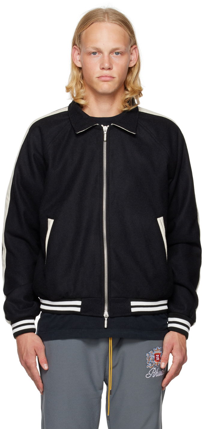 Bomber-takki Rhude Rhude 'Rhude Boys' Bomber Jacket Musta | RHFW22JA45674372, 0