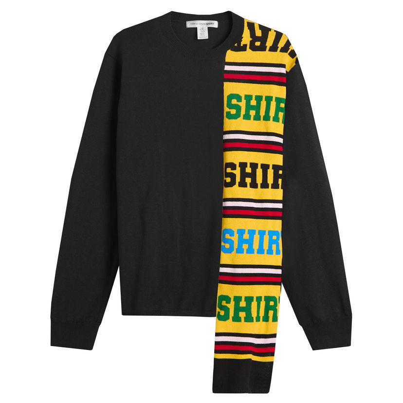 Villapaita Comme des Garçons Football Scarf Musta | FP-N003-051-1
