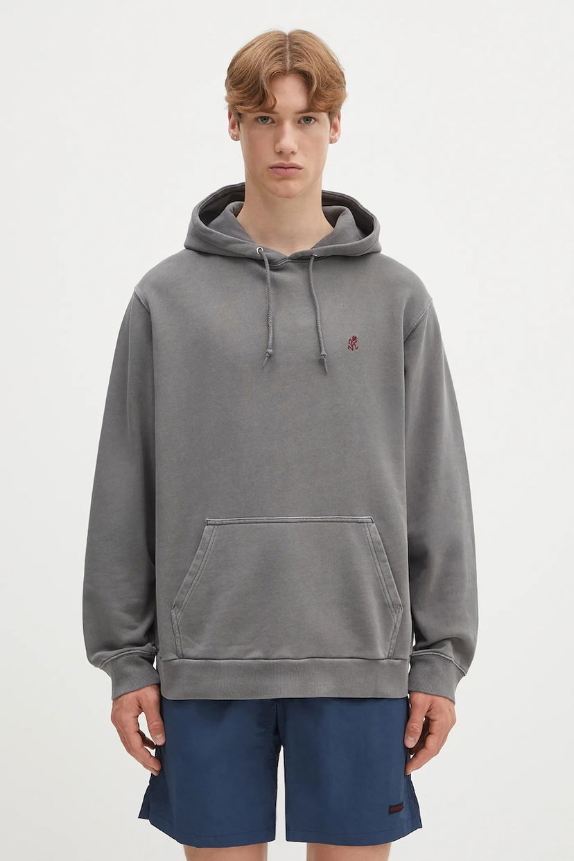 Huppari GRAMICCI Gramicci One Point Hooded Sweatshirt Harmaa | G307.FT