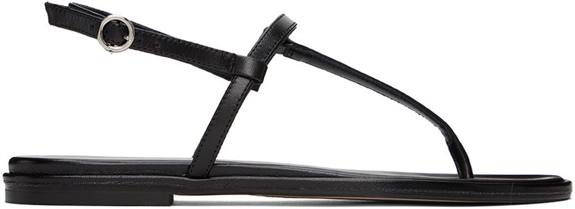 Asusteet Aeyde Aeyde Nala Leather Thong Sandals Musta | A11-FS-TTTR08FL48-SS24-800-007