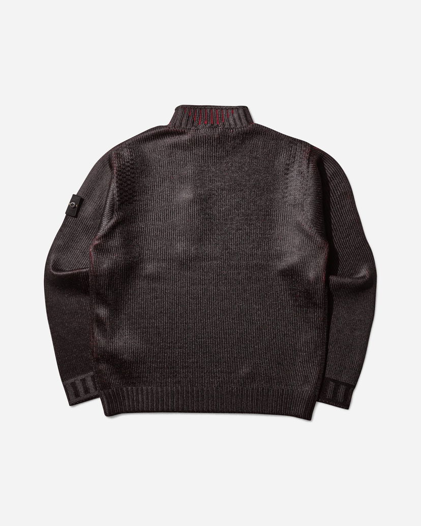 Villapaita Stone Island Sublimatic Print Mock Neck Sweater Musta | K2S15-5100066-S00Z5 V0012