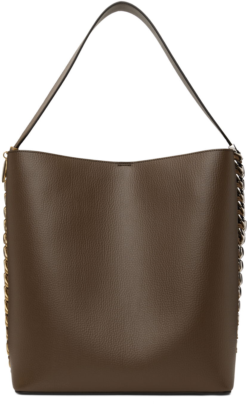 Kangaskassi Stella McCartney Stella McCartney Frayme Tote Bag Ruskea | 7B0011WP0316
