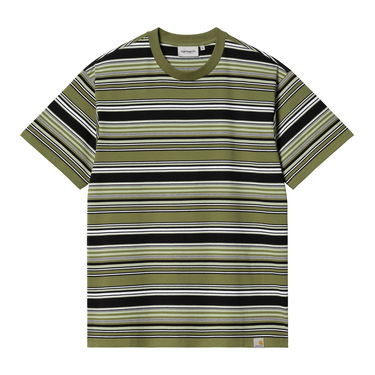 T-paita Carhartt WIP S/S Lafferty T-Shirt "Lafferty Stripe/Kiwi" Vihreä | I031603_1IN_XX, 1