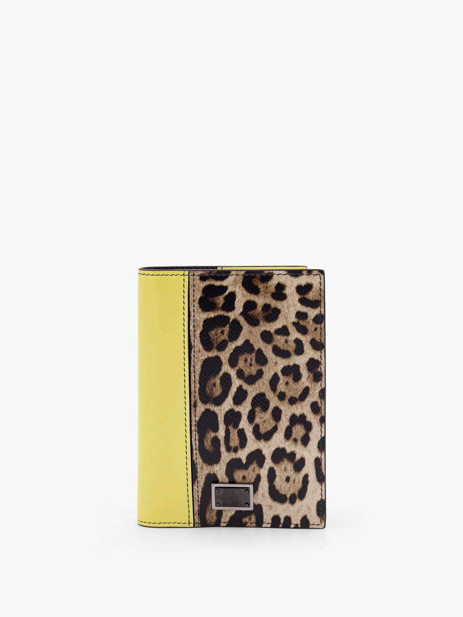 Lompakko Dolce & Gabbana Dolce & Gabbana Leopard Print and Acid Yellow Passport Holder Monivärinen | BP2215A6N738Z857, 0