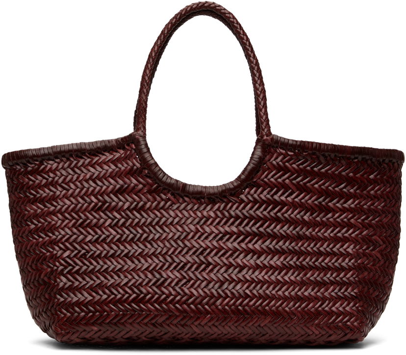 Kangaskassi Dragon Diffusion Dragon Diffusion Nantucket Big Woven Tote Bag Burgundia | 8822