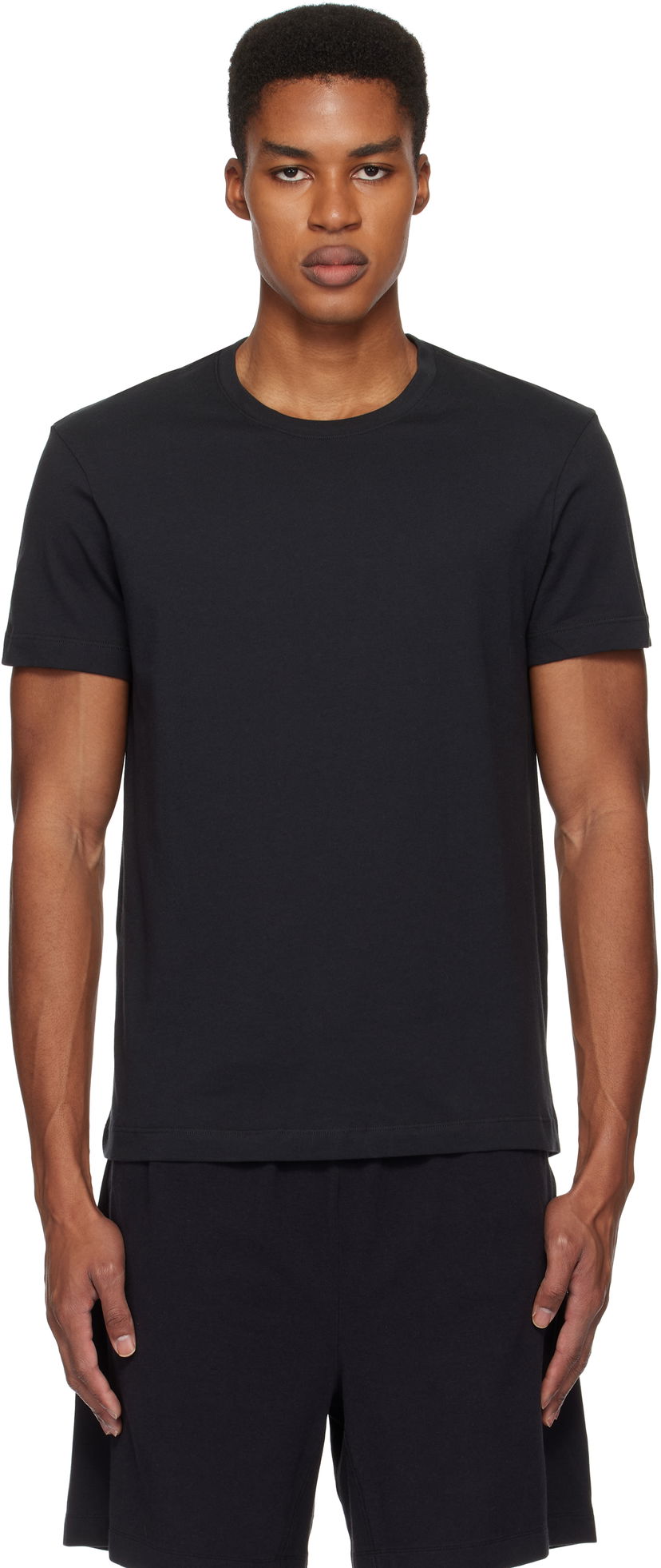 T-paita SKIMS Classic Cotton T-Shirt Musta | TP-TSH-5701M