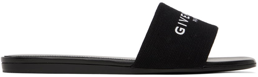 Vaatteet Givenchy Givenchy 4G Flat Sandals Musta | BE306FE1PU001