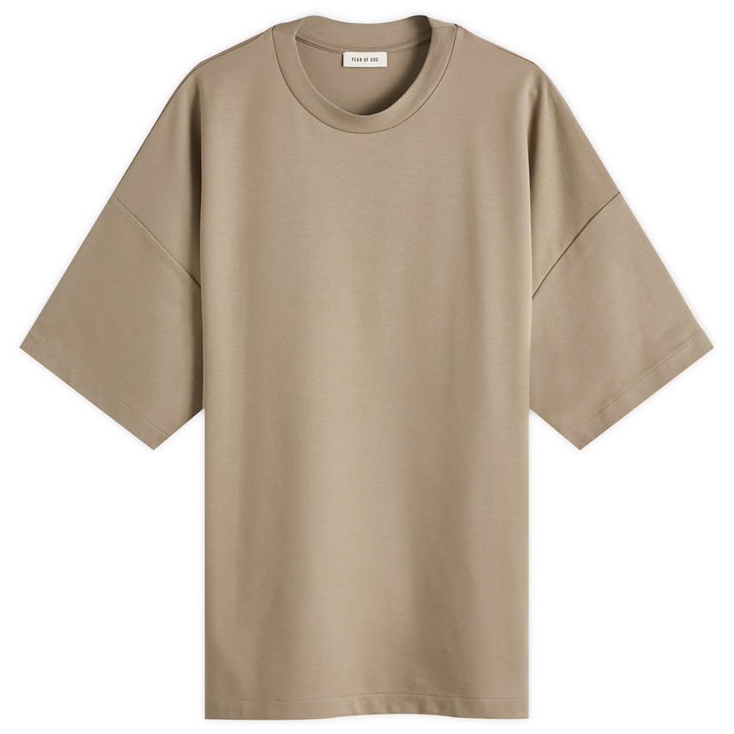 T-paita Fear of God Fear Of God Short Sleeve T-Shirt, Size Large Beige | FGE250-520VIS-252