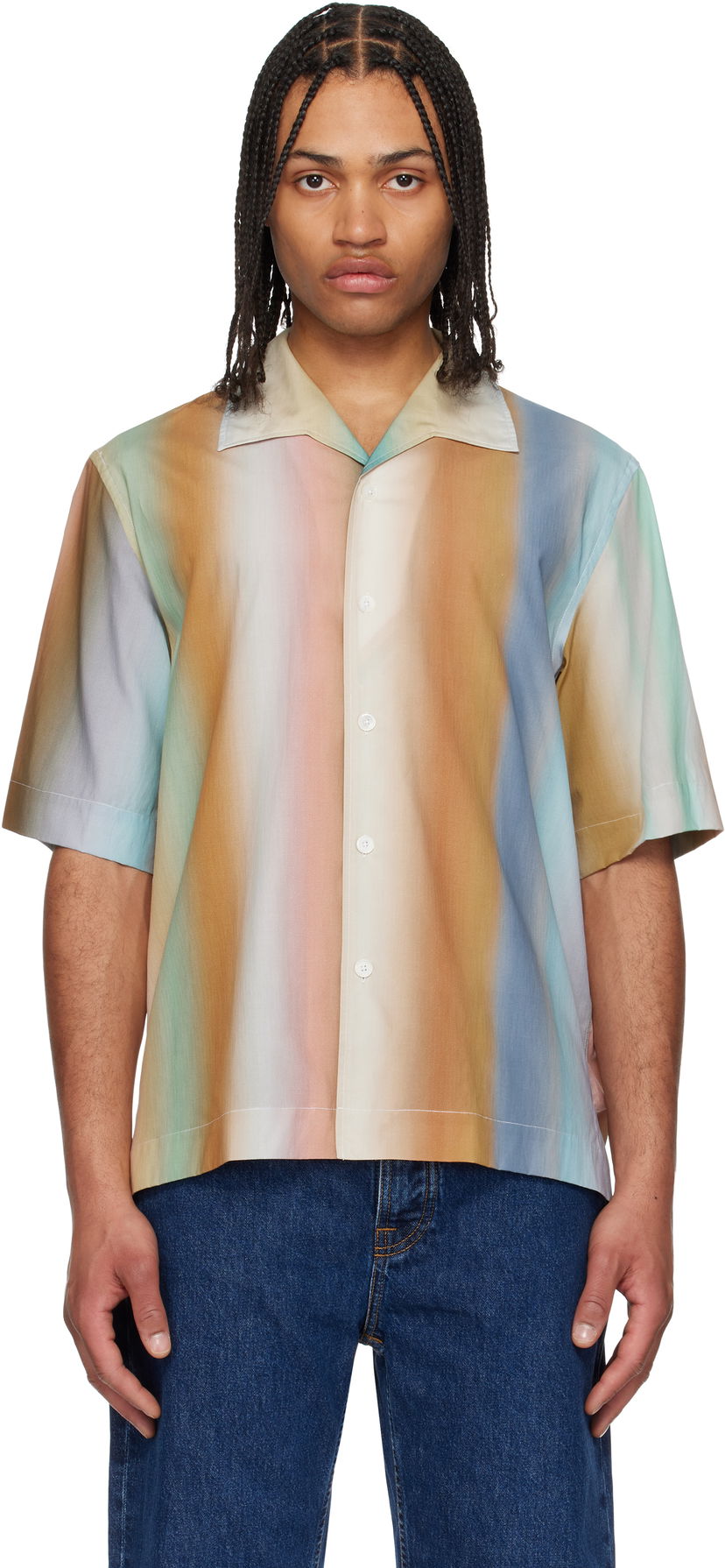 Paita Paul Smith Paul Smith Oversized Smith Stripe Shirt Monivärinen | M1R-426Z-P02674