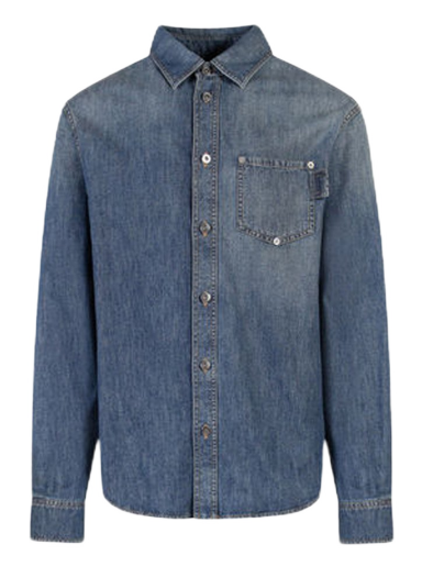 Paita Bottega Veneta Light Washed Denim Relaxed Fit Shirt Tummansininen | 725744V2JL04715