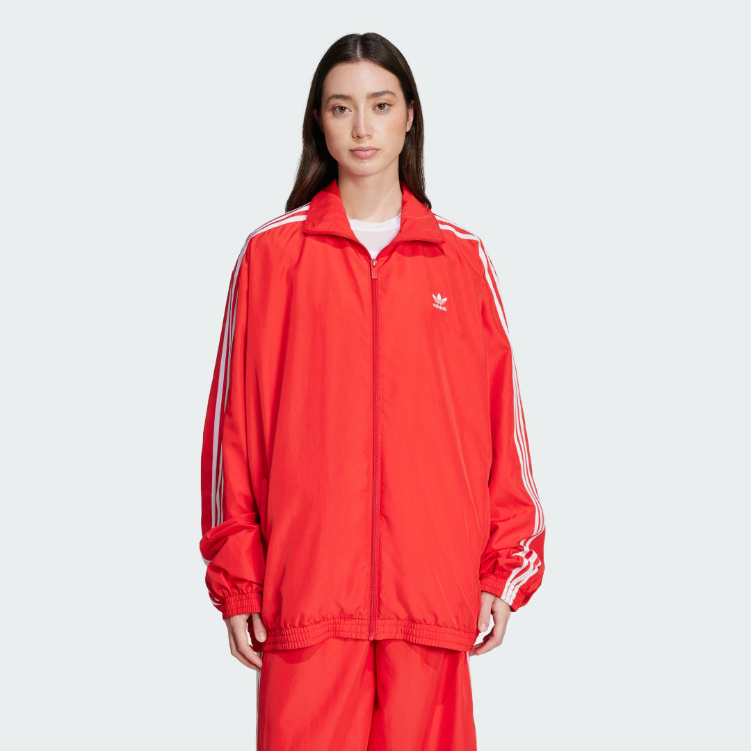 Tuulitakki adidas Performance Adilenium Season 3 Oversized Track Jacket Punainen | JD3393, 0