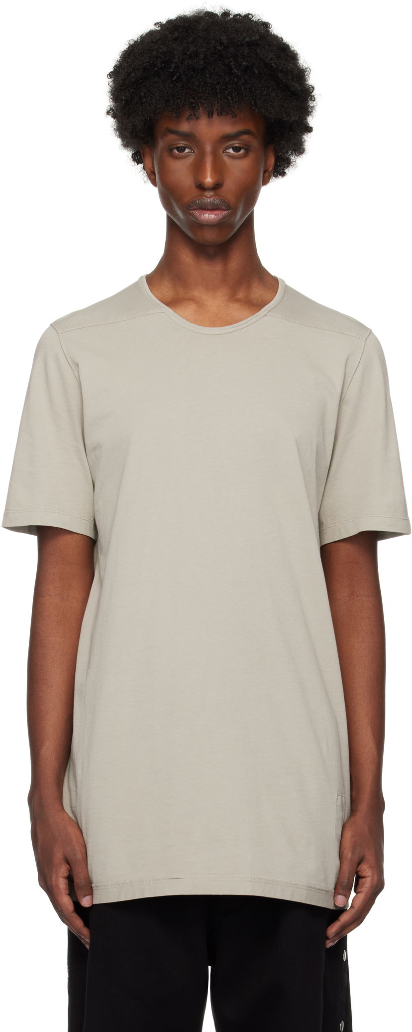 T-paita Rick Owens Level T-shirt Harmaa | DU02D2250 RNP